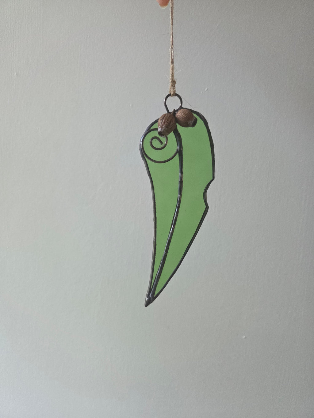 Gum Leaf gum nut Handcrafted leadlight sun catcher glass gum leaf 🍃