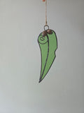 Gum Leaf gum nut Handcrafted leadlight sun catcher glass gum leaf 🍃