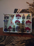 Fused glass magnets