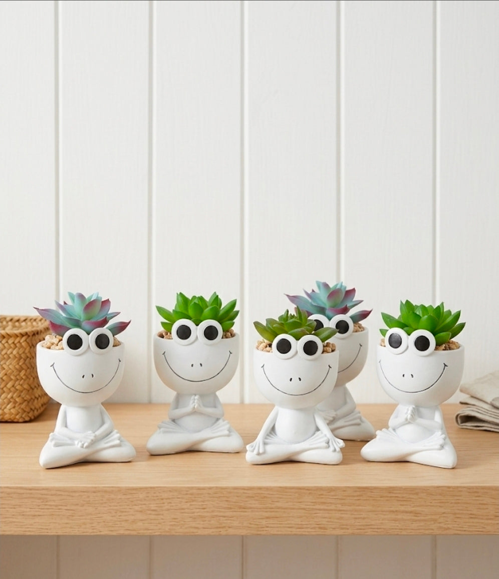 Yoga Frog planty pal - Artificial Plant